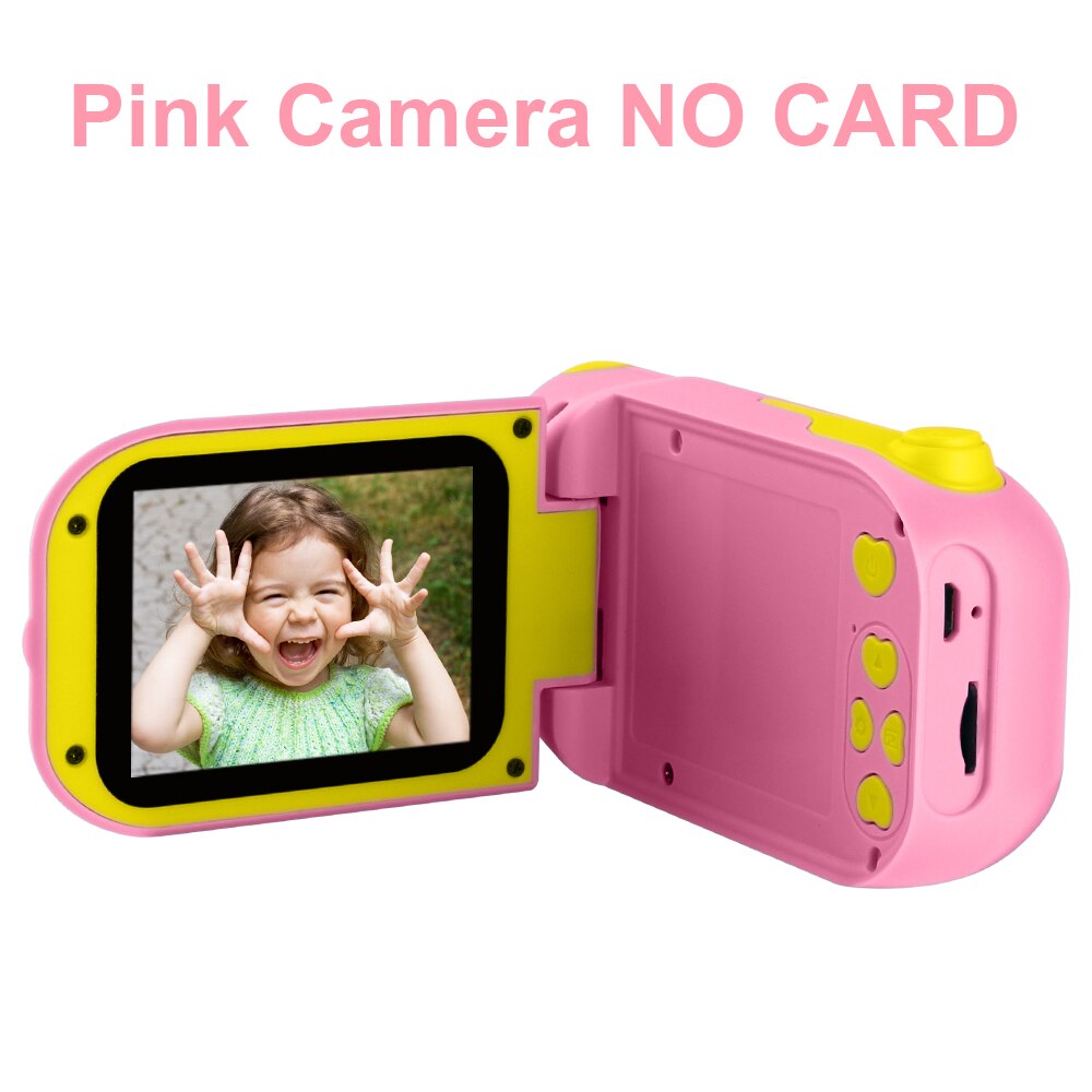 Prograce 12MP chico s Cámara de juguete los niños Digital foto de cámara Cámara juguetes para niños de las niñas para chica Vlog Mini cámara para chico: Pink DV NO CARD