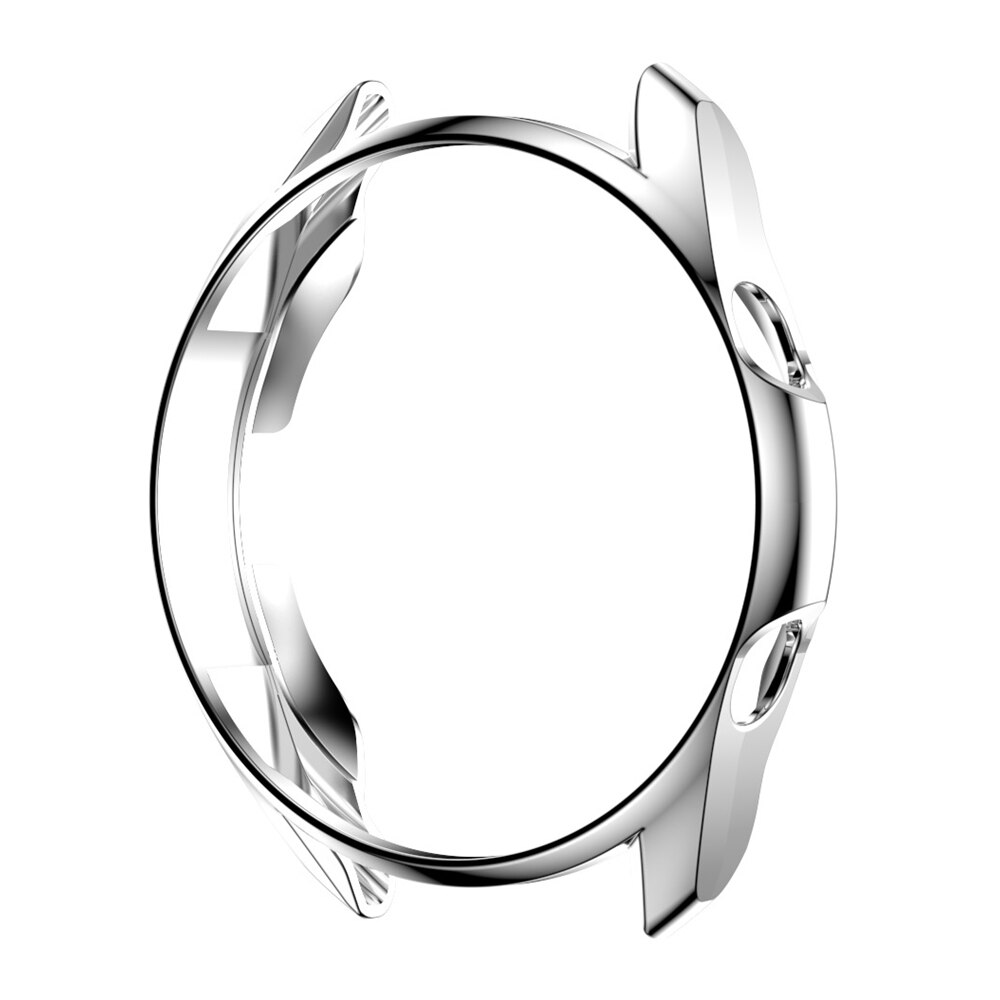 Til samsung galaxy watch 3 urkasse 45mm 41mm fleksibel tpu belagt kofangerskal til galaxy ur 3 41mm 45mm sager beskyttelsescover: Sølv / Galakse ur 3 45mm
