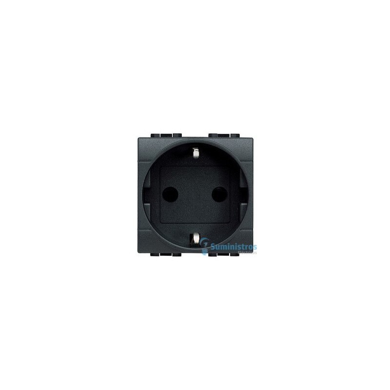 Base de enchufe Bticino serie Livinglight L4141 antracita