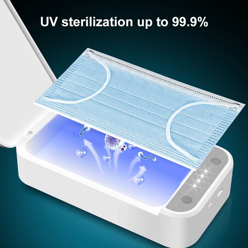 Wielofunkcyjny 5V UV telefon sterylizator maska telefony Cleaner osobisty szafka do dezynfekcji Box z aromaterapią Esterilizador