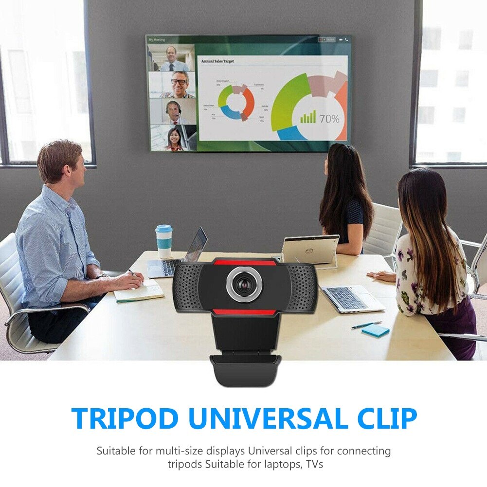 480/720/1080P USB 2.0 Webcam vidéo Web caméra avec Microphone pour Windows 2000/XP/7/8/10/Vista (32 bits) pour Android TV accessoire