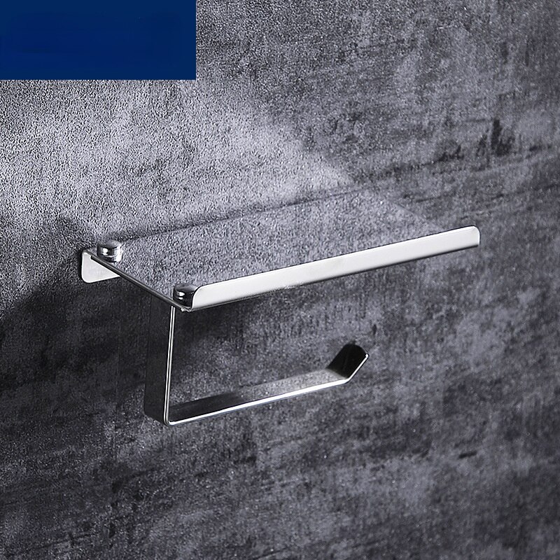 304 Stainless Steel Tissue Box Roll Stand Mobile Phone Stand Toilet Paper Holder Bathroom Tissue Holder: a