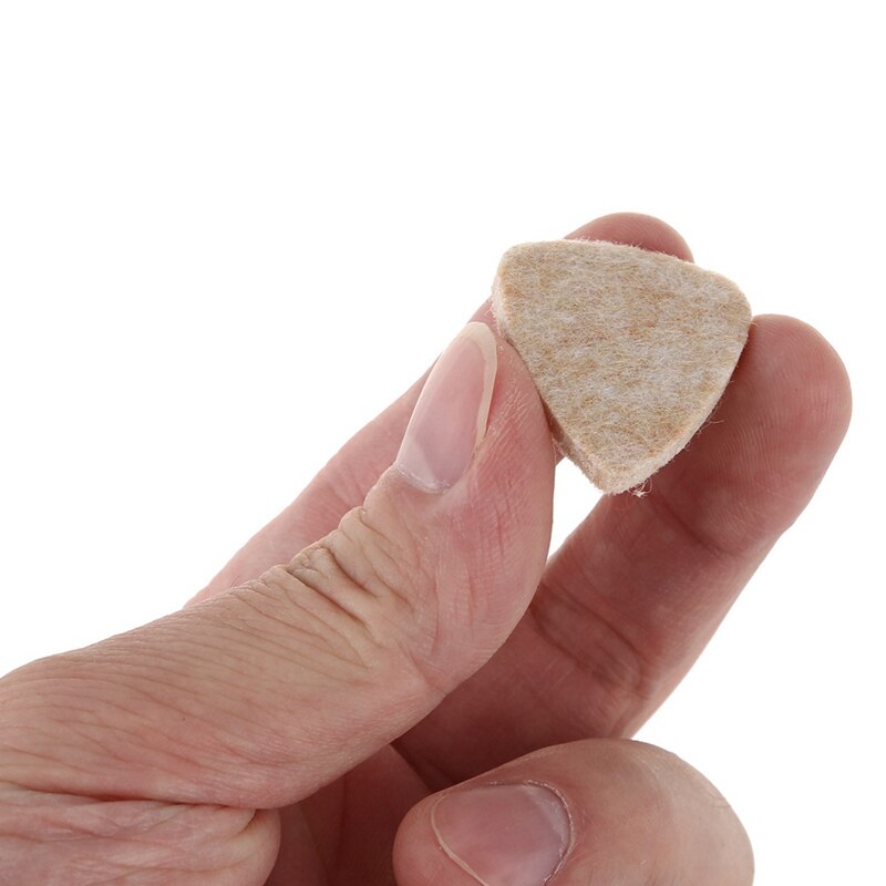 -10 Uds. Púas de guitarra de mandolina con picos de fieltro de lana de ukelele duro suave, 5 uds. De Color rojo y 5 uds. De madera