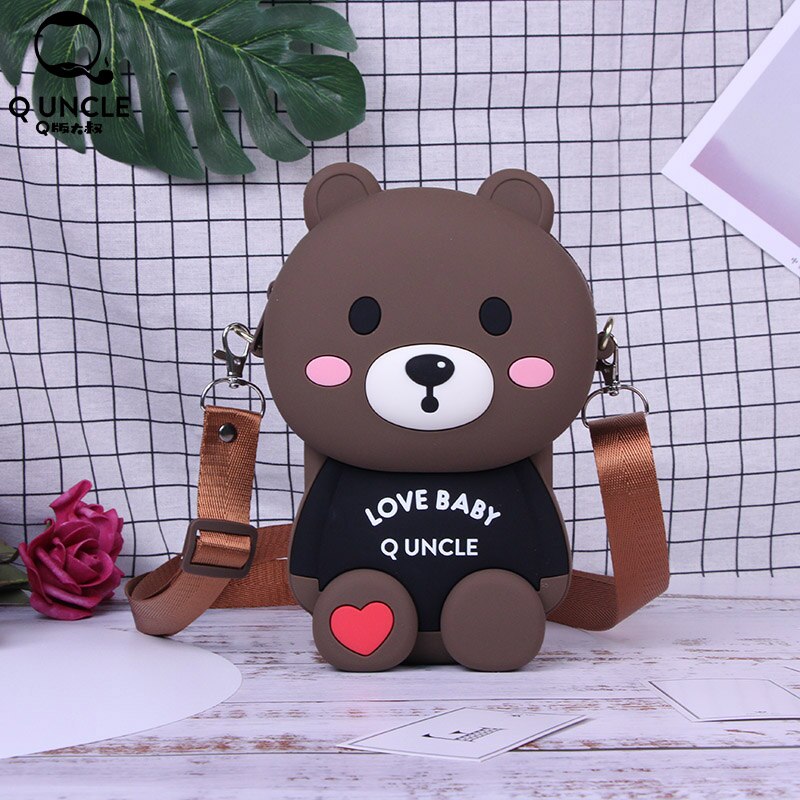 Q OOM Persoonlijkheid Cartoon Mode Siliconen Messenger Bag Mini Messenger Bag Dames Chain Purse Dames Schoudertas: 90236
