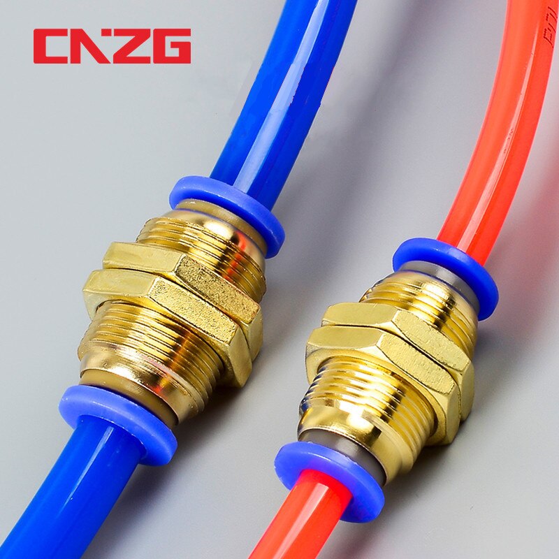 Conectores de tubos de ajuste rápido para neumáticos de aire, tubo de manguera OD de 8mm, 6mm, 4mm, 10mm, 12mm, Conector de empuje de un solo toque para Gas