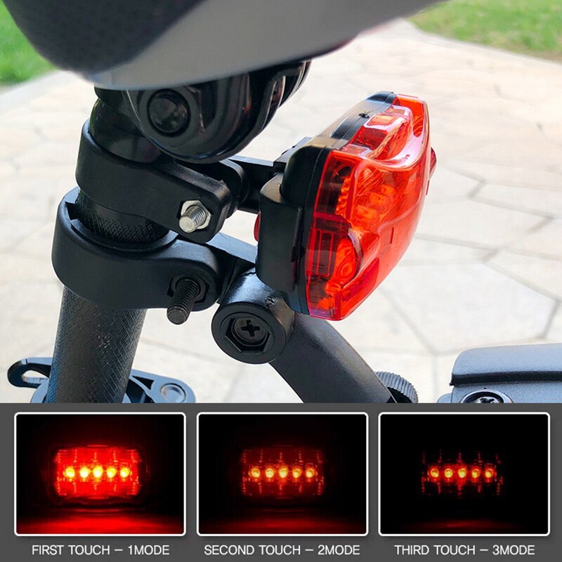 Led Waterdichte Achterlicht Fiets Achterlicht Voor Fiets Reflector Achterlichten Fiets Lamp Lantaarn Accessoires Fietsen Licht