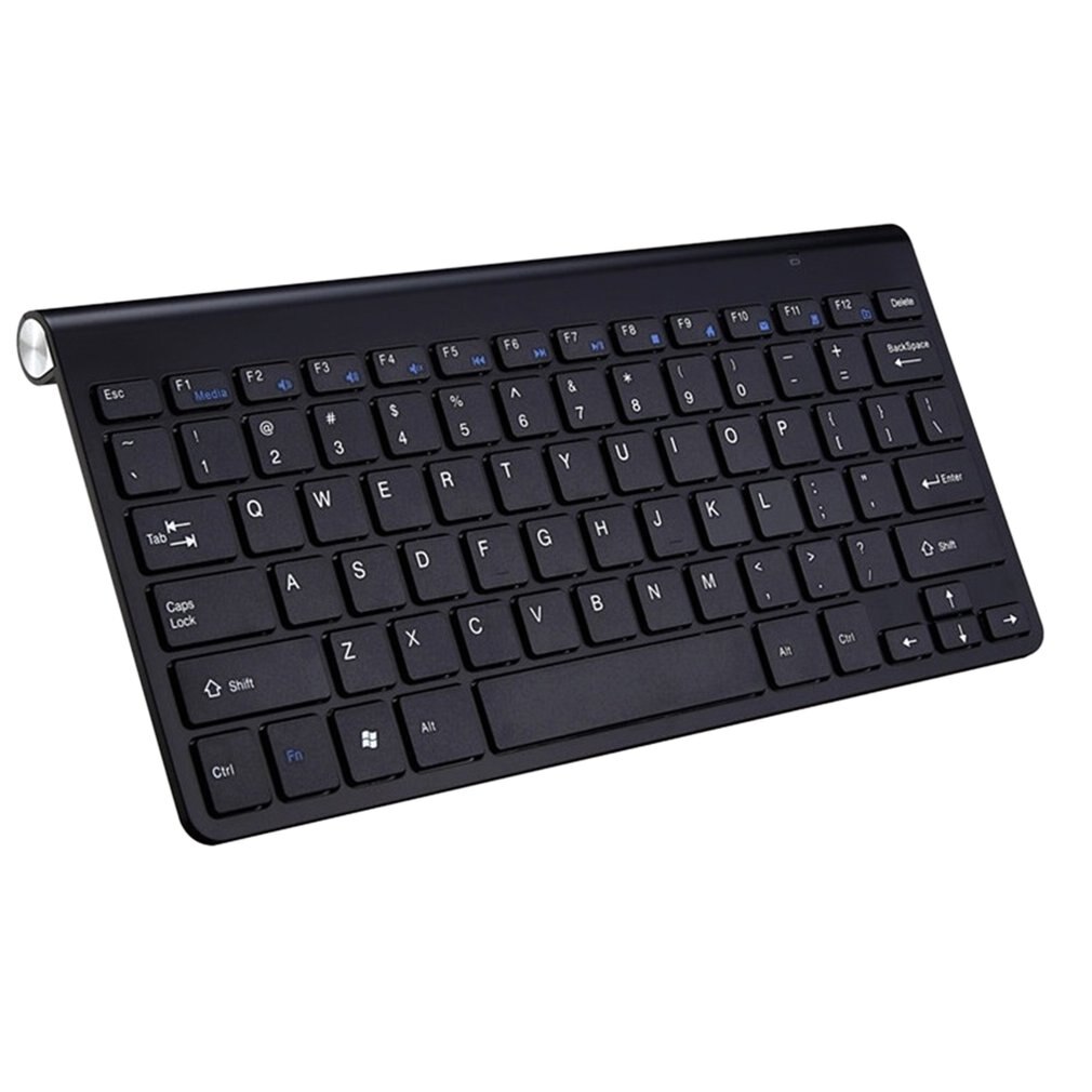2.4G Wireless Keyboard and Mouse Mini Multimedia Keyboard Mouse Combo Set For Notebook Laptop Mac Desktop PC TV: Black keyboard