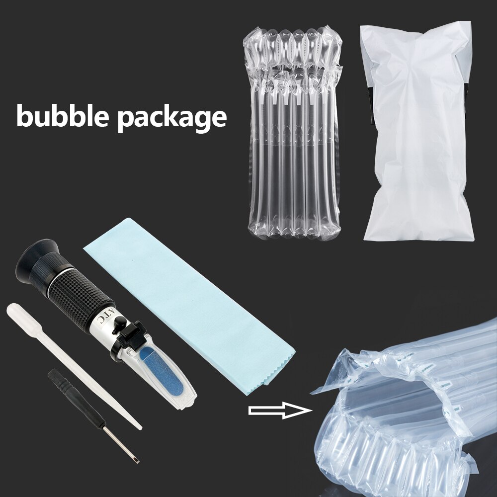 RZ Handheld Refractometer Brix 0~32% ATC Meter For Milk Juice Sugar Densitometer Refractometer Handheld Tool Test Refractometer: RZ113-BUBBLE