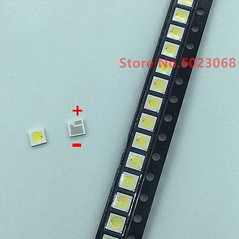 100 st smd led 1.5w original för aot 3030 kallvit 6v för lextar smd led diod tv bakgrundsbelysning lcd underhållslampa pärlor: Aot 3030 6v