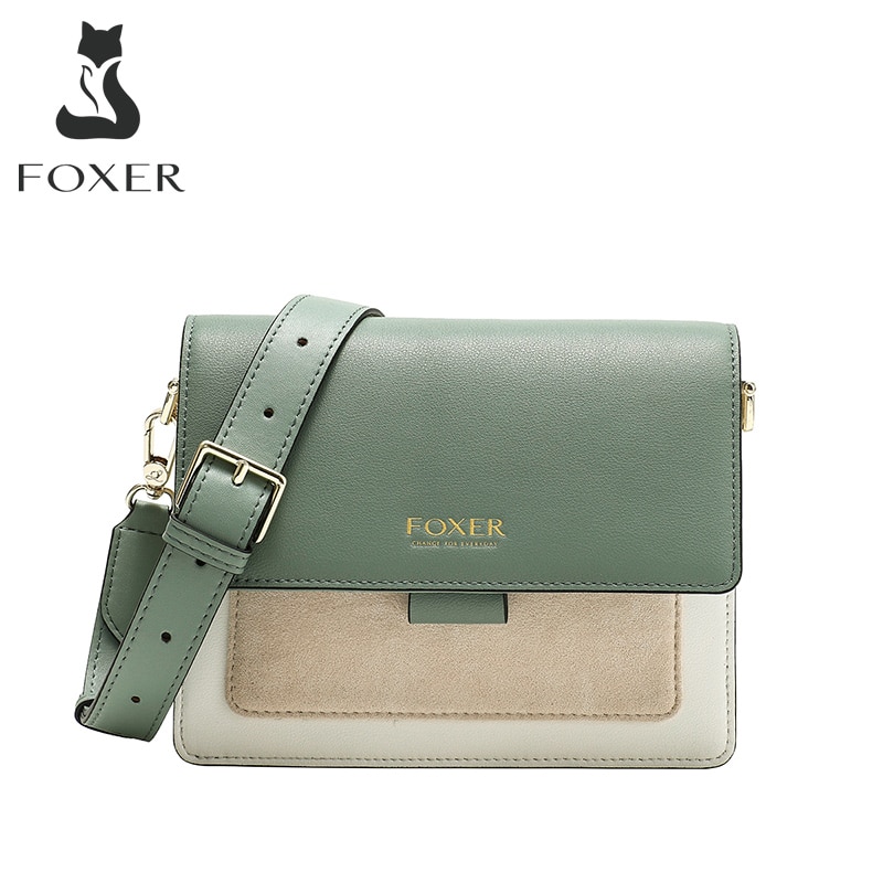 FOXER Frauen Crossbody-tasche Avocado Grün Schulter Taschen Mini Geldbörse Dame Klappe Tasche Weibliche Kleine Umhängetasche Weibliche Vorhanden