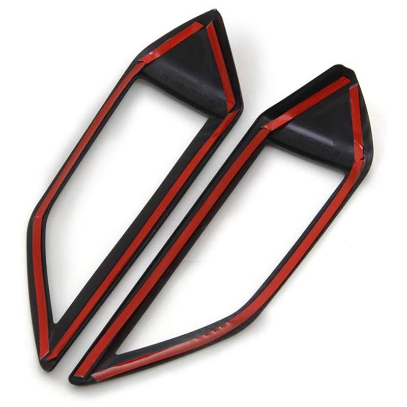 Zwarte abs koolstofvezel kleur auto midden airconditioning uitlaat ventilatie afdekking voor subaru crosstrek xv suv 2- st.