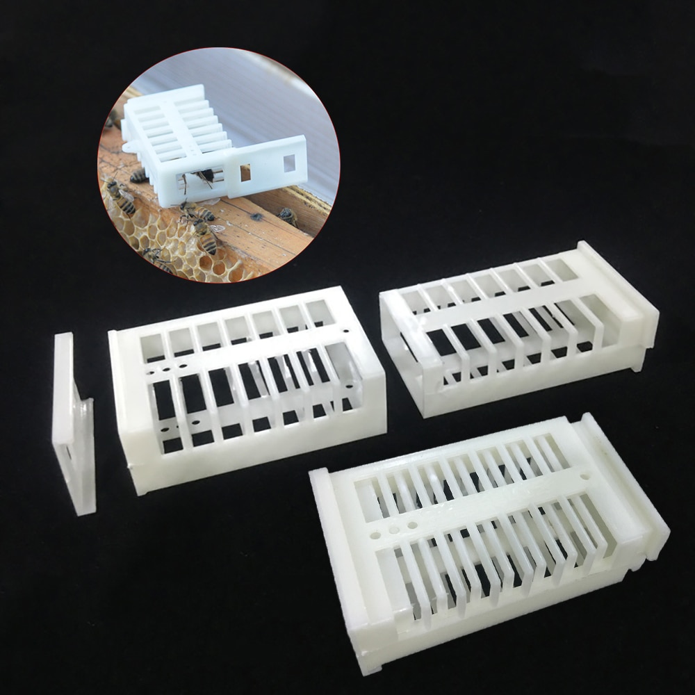5 pçs apicultura rainha abelha gaiola novas gaiolas abelhas ferramentas equipamentos ferramenta anti fuga célula de plástico apicultor suprimentos apicultura