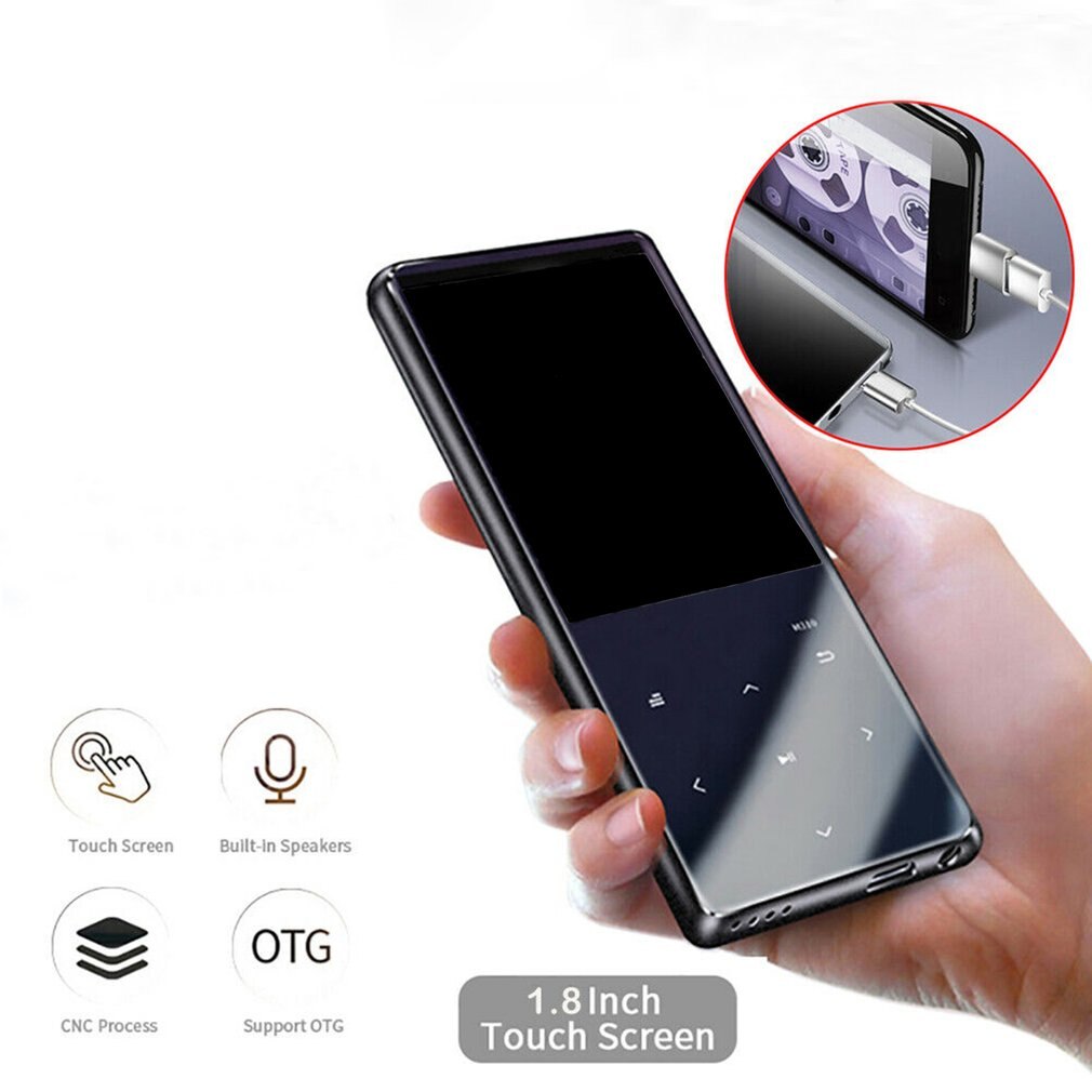 MP3 Lettore Bluetooth 16 GB FM Radio HiFi MP4 Musikspieler mit 800mA Batterie/OTG Registratore MP3 del Giocatore di Musica