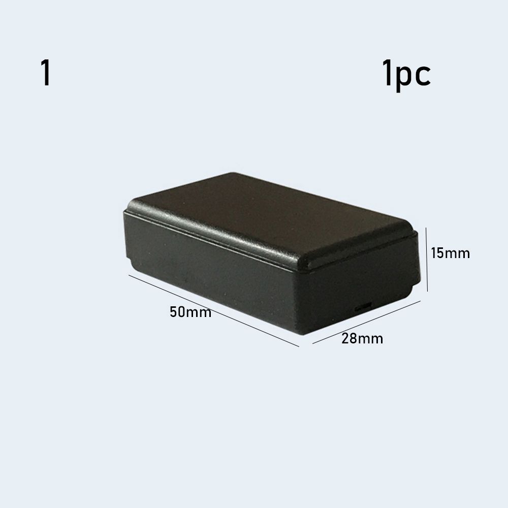Caja de plástico impermeable para proyectos electrónicos, accesorio de almacenamiento para instrumentos, suministros eléctricos, color negro, 1/2 piezas: Blanco y negro