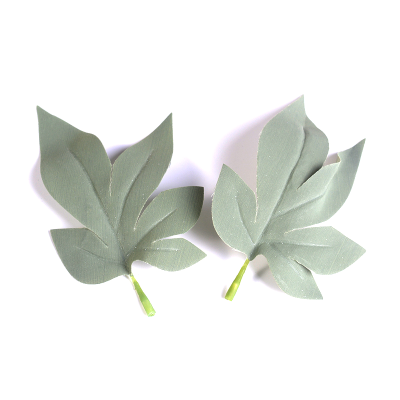10 stk grønne kunstige blade bryllup boligdekoration rose blade diy klippe og indsætte håndværk falske blomster kunstige planter