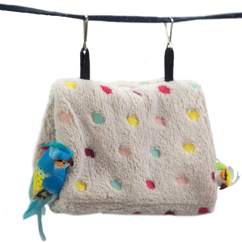 Cage à oiseaux en coton, Mini maison, nid de perroquet, perruche, hamac d&#39;hiver, tente, lit, grotte suspendue, produits pour animaux de compagnie