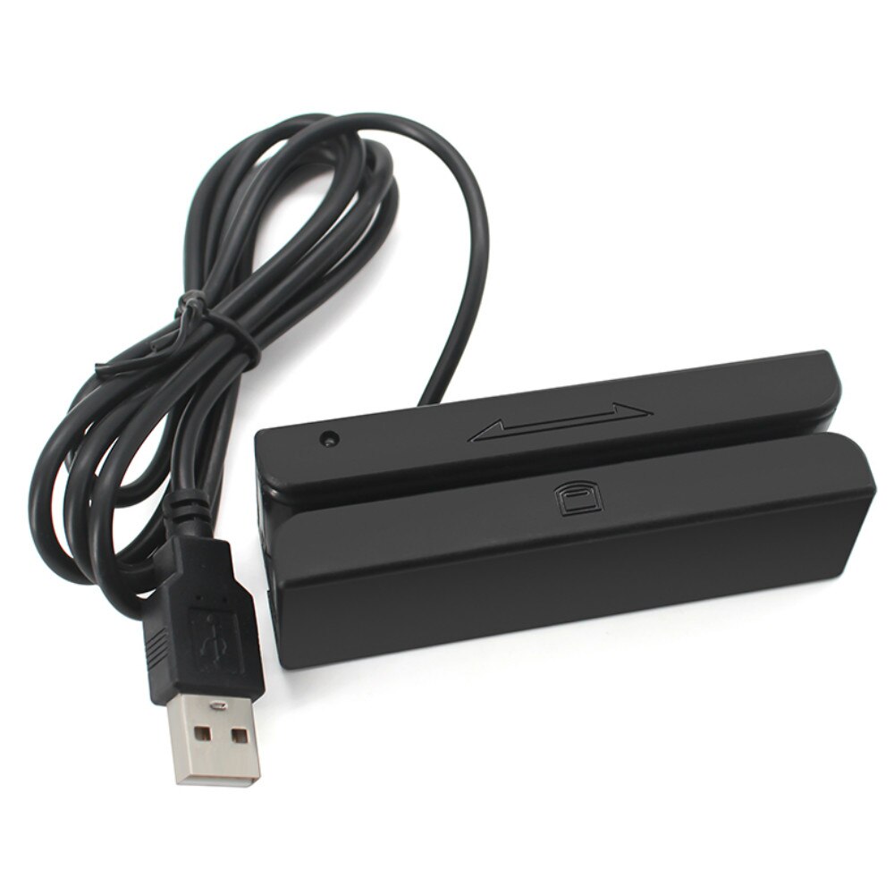 RS232 USB interface 1,2,3 track POS machine system Mini Credit Magnetic smart Card Reader