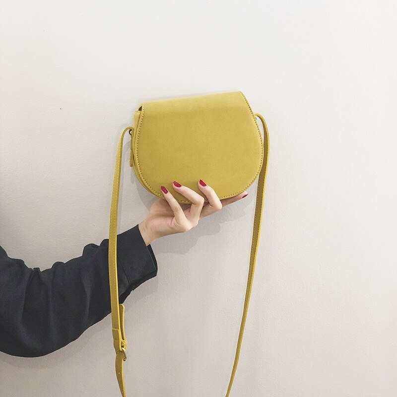 Neue stil frauen umhängetasche modische matt sattel tasche