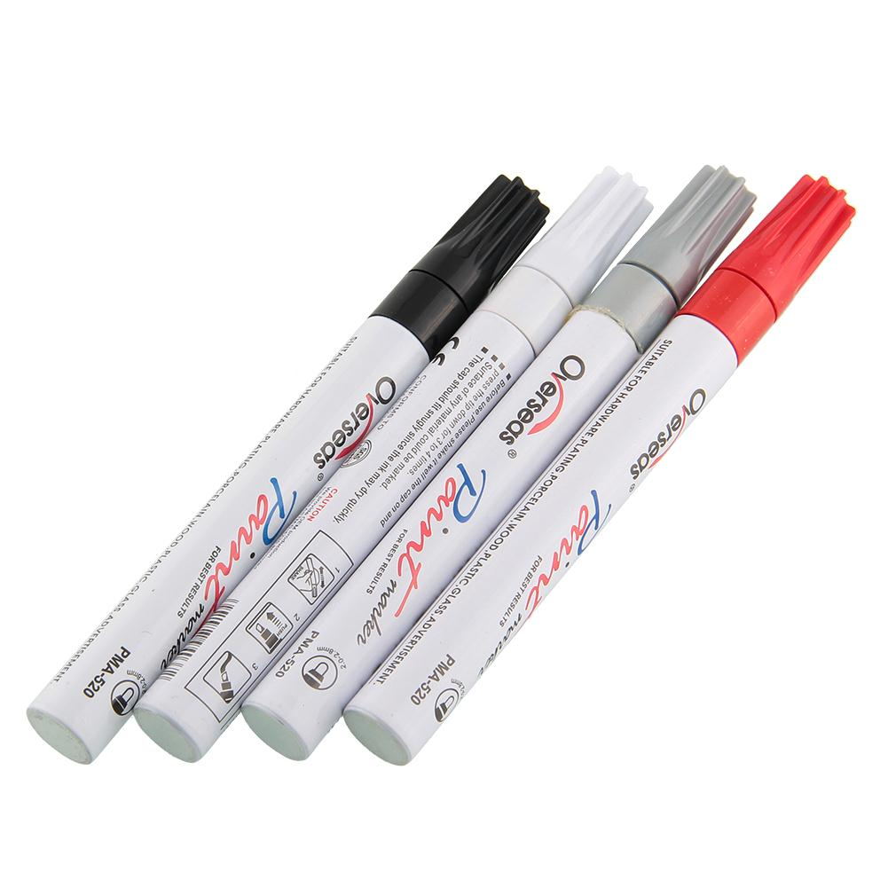 Universele Waterdichte Rubberen Sharpie Permanente Verf Marker Pen Autoband Verf Pen 4 Kleuren Optioneel