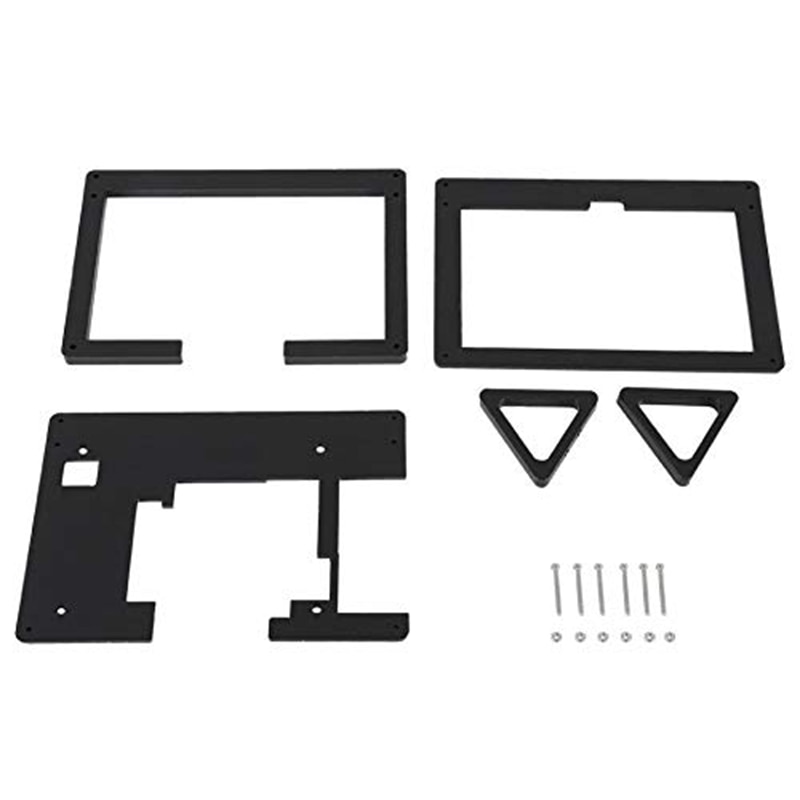 5 Inch Lcd Bracket Case Black Fixed Bracket Holder For Raspberry Pi 3 Model B+ 800x480 Press Screen