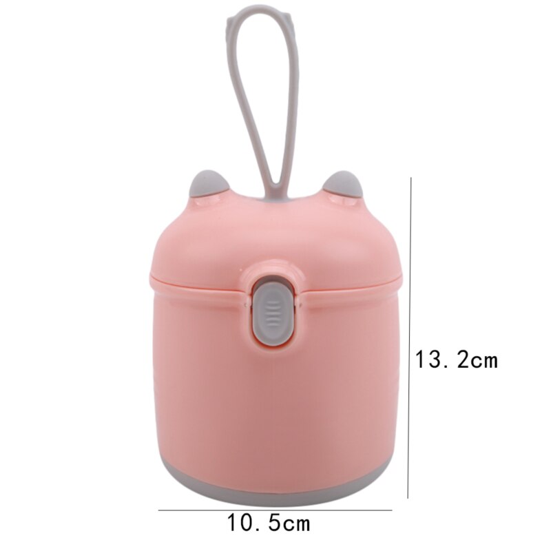 Baby Formula Milk Storage Infants Portable Milk Powder Formula Dispenser Food Container Storage Feeding Box for Kids Food PP Box: pink L