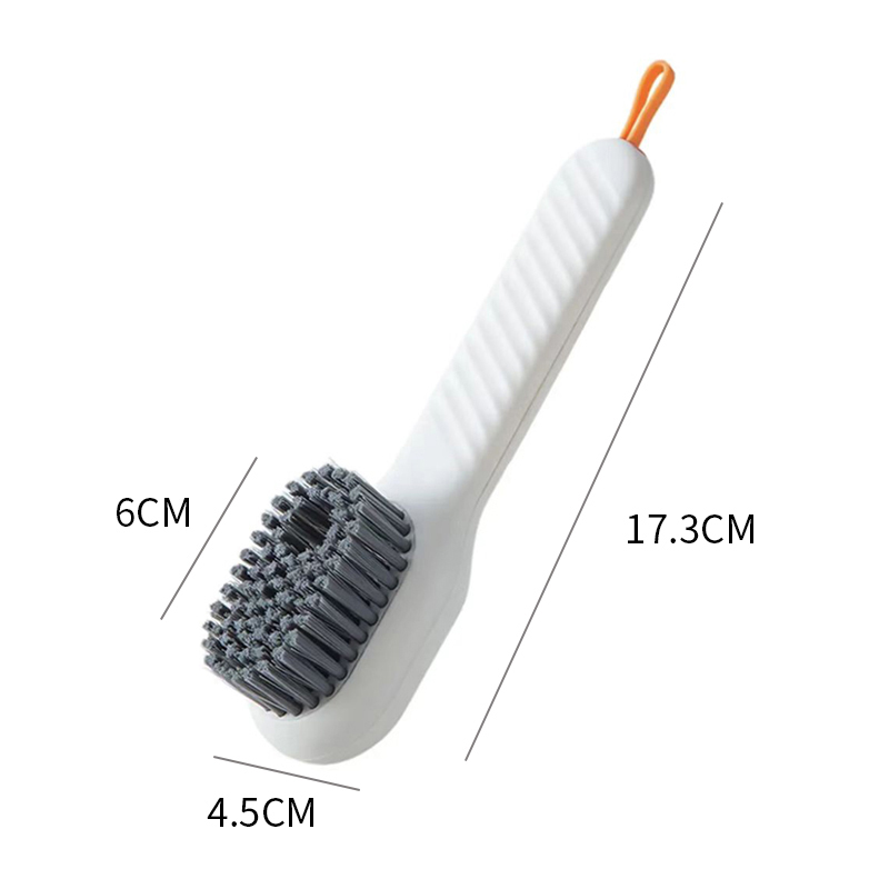 Cepillo de limpieza de cerdas suaves, cepillo líquido para zapatos, cepillo de mango largo, cepillo para ropa, tablero de ropa, herramienta de limpieza del hogar