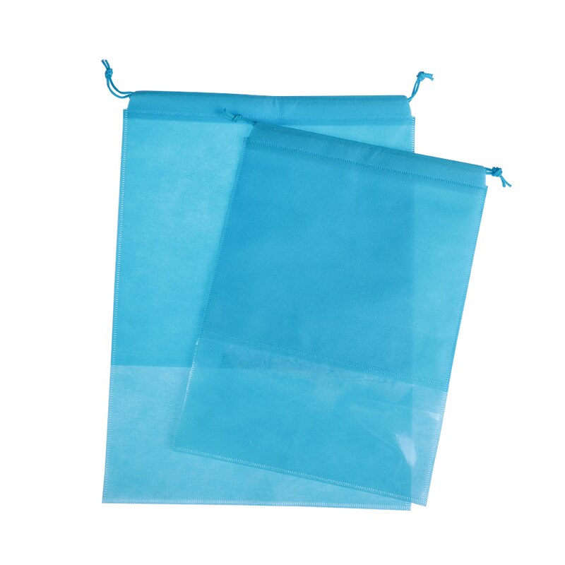 1PC Waterproof Shoes Bag Covers Portable Travel Organizer Drawstring Bag Cover Non-Woven Fabric Shoe Cover Accessories