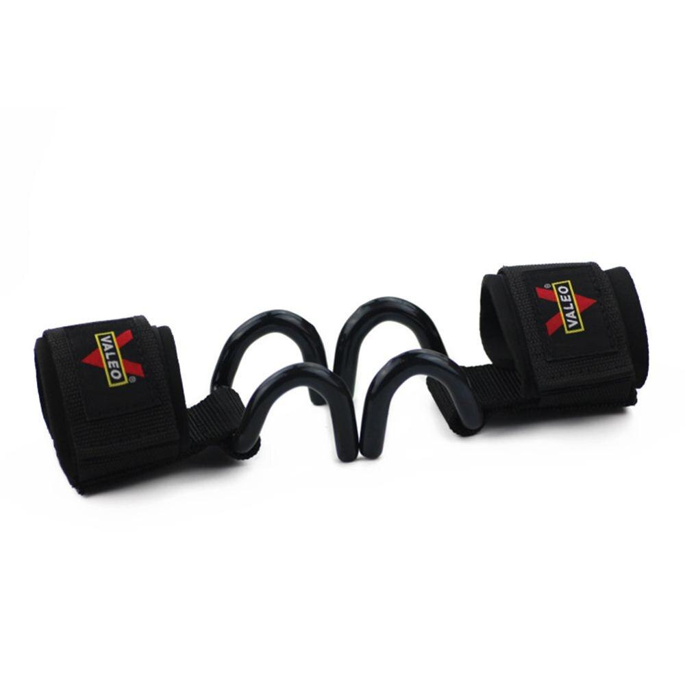 1 par acolchoado luvas de levantamento de peso gancho fitness haltere haltere musculation wrap cintas ginásio suporte bandas