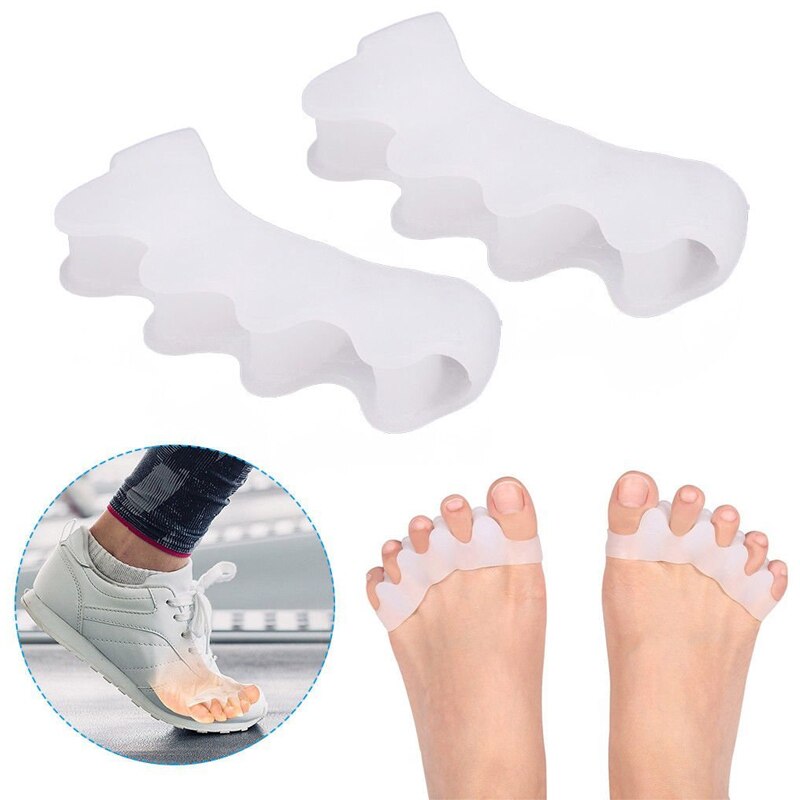20Pcs = 10Pairs Hallux Valgus Teen Bescherming Siliconen Gel Bunion Corrector Voet Vinger Stijltang Care Tools Separator Orthese