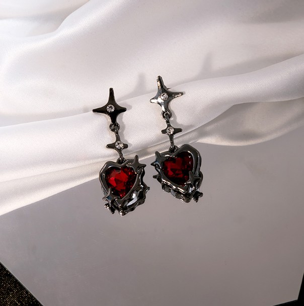 Pendientes irregulares con forma de Pin para mujer, aretes de amor de circonia, de joyas de asimétrico de cien Metal, novedad de 2023: Color amarillo dorado claro