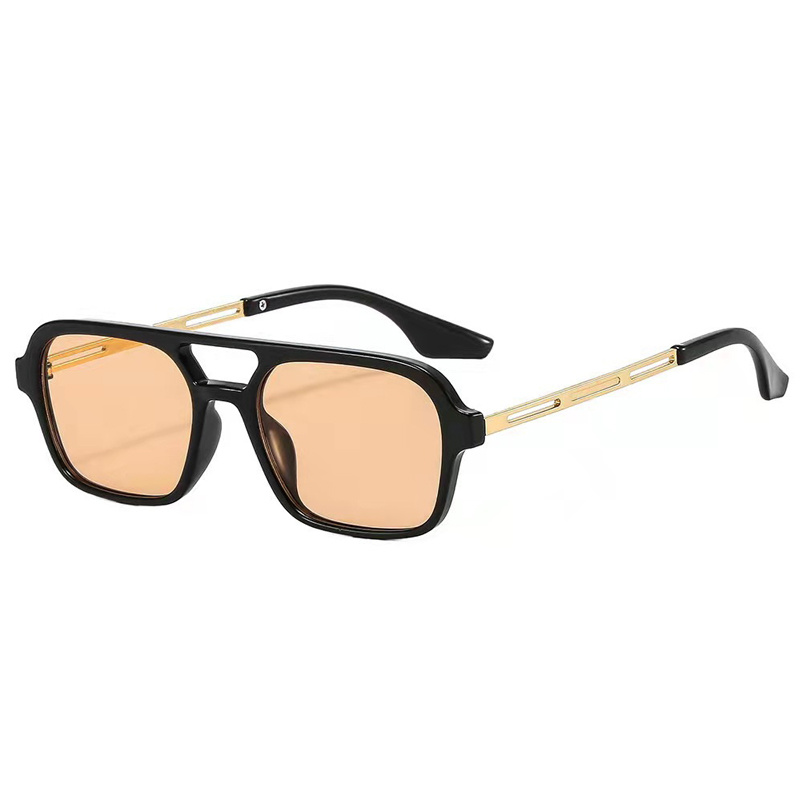 Gafas de sol cuadradas pequeñas para mujer, lentes de sol de de de colores caramelo, Retro, espejo azul, gafas de conducción: GINGER