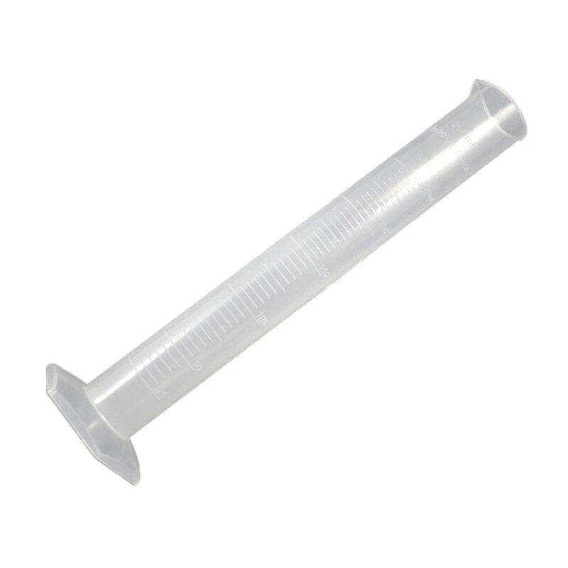 250ml Clear White Plastic Liquid Measurement Graduated Cylinder For Lab Set & Chemistry Set Measuring Tool Plastic Graduated C