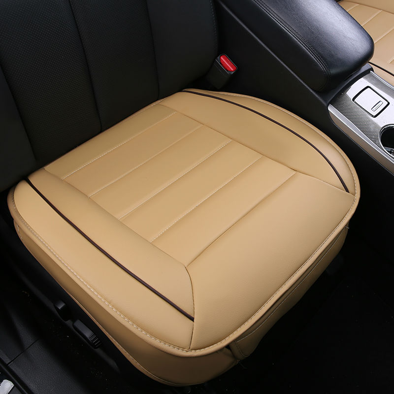 De coche de cuero Set de funda de asiento no diapositiva de protectores de cojines de tamaño Universal para Granta Vesta Chery KIA Mazda Toyota Polo BYD