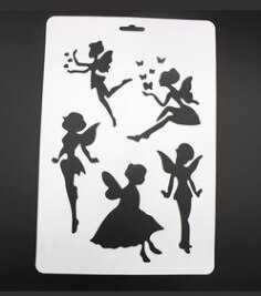 Pochoirs de peinture pour enfants, jolis motifs, papillons, fleurs, animaux, modèle de dessin, pour bricolage, Scrapbook, Journal, carnet de notes, décor: No.10