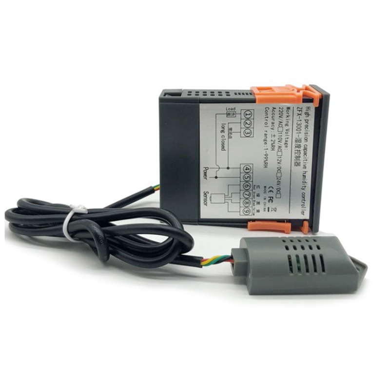 ZFX-13001 Humidity Controller Hygrometer Controller 1%-99% RH 220V 10A Hygrostat Humidistat PU Delay Protection Function
