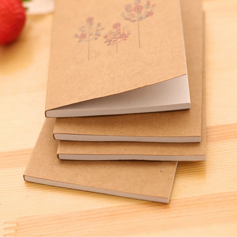 12pcs/lot Retro birds and flowers Craft Paper Notepad Diy Korea Handwritten sketches supplied for Student School Office