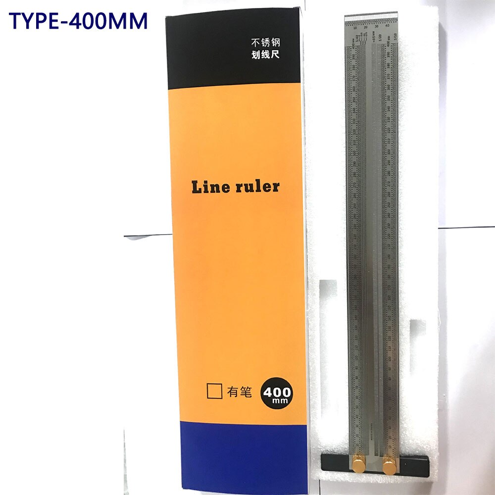High-Precision Caliper Woodworking Tools Hole Ruler Stainless Scribing Mark Line Gauge Carpenter Super Sizer Measuring Tool: Type-400mm