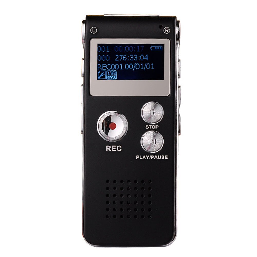 Reproductor Mp3 Digital de Audio con pantalla LCD de 8GB con grabadora de voz, dictáfono recargable, unidad USB, reproductor MP3 # YL,