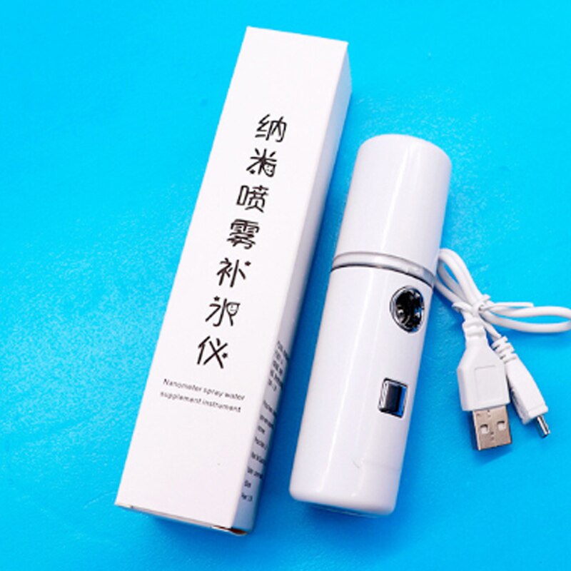 Face Beauty Spray Water Machine Moisturizing Nano Ionic Mist Handhold Portable Face Humidifier Sauna Facial Pore Cleansing Tool
