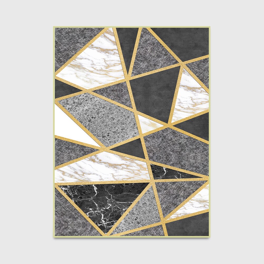 Moderna geometriska mattor för vardagsrum nordisk dekoration hemmattor sängbord abstrakt svart vit grå 160 x 230 halkfria mattor: 45 x 75cm