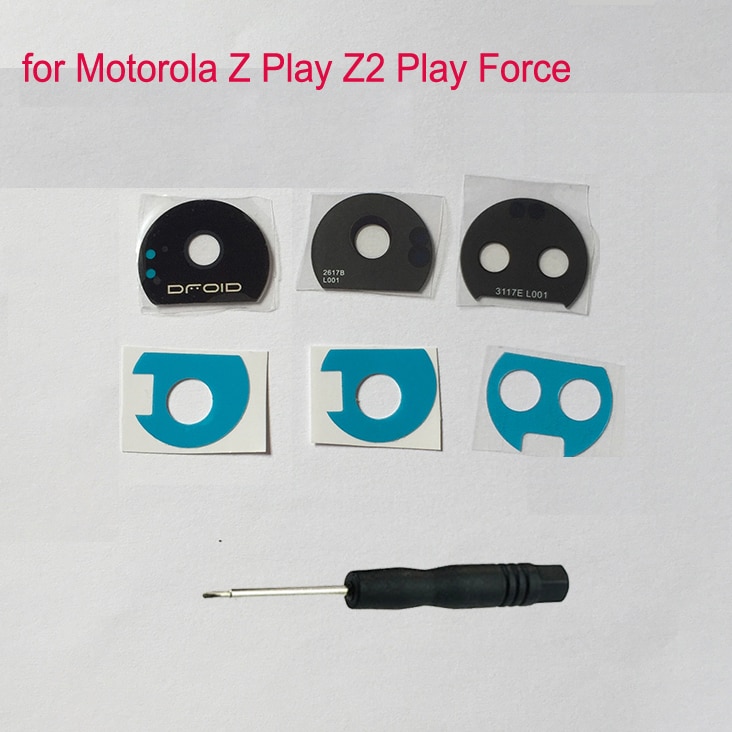 Originele Voor Motorola Moto Z Spelen Z2 Spelen Z2 Kracht E4 Plus X4 Mobiele Telefoon Behuizing Terug Camera Glazen Lens protector Cover + Tool