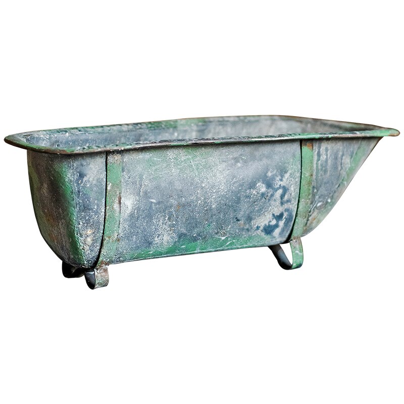 metal rustic Vintage Bathtub Planter Grandado