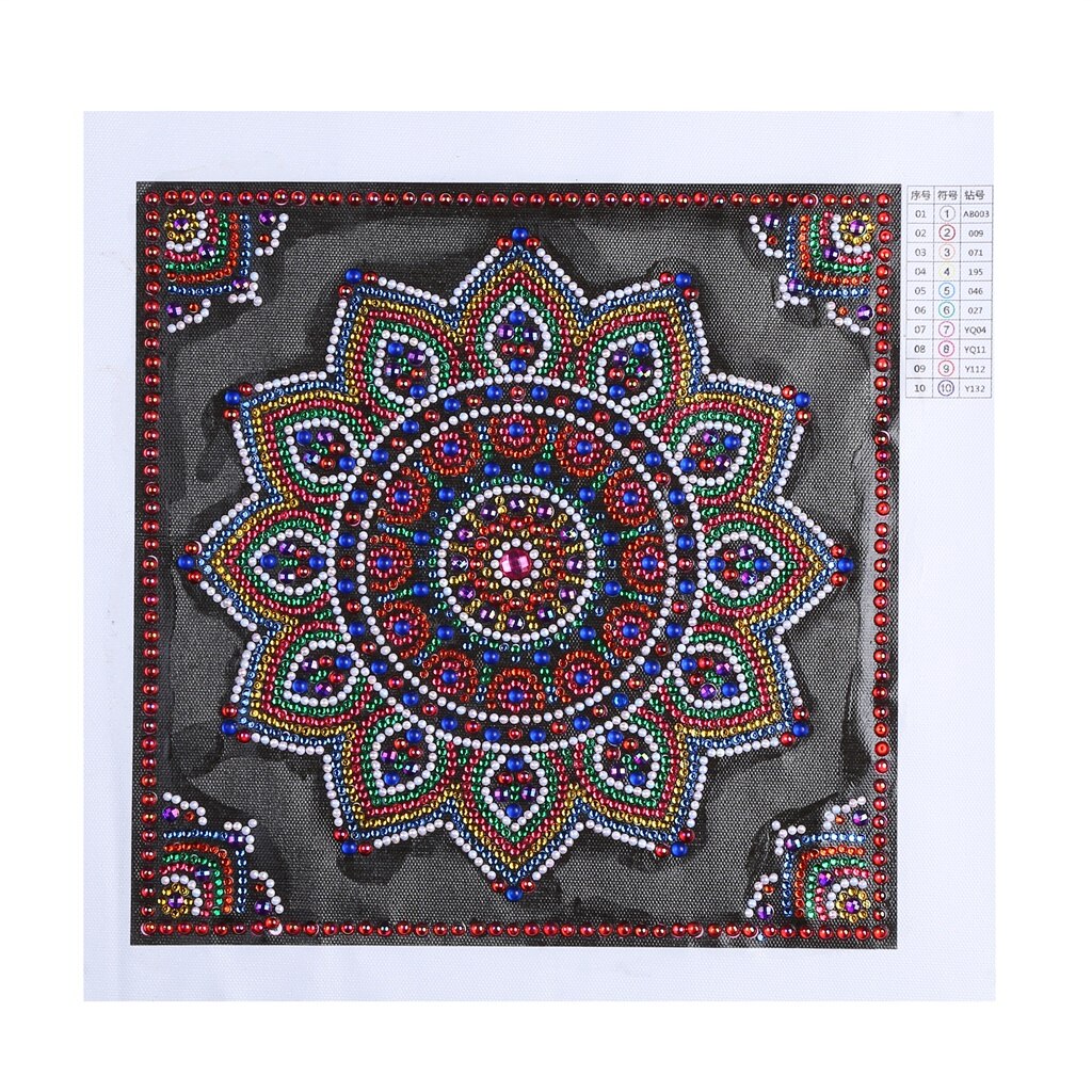 5D DIY Special Shaped Diamond Painting Mandala Kits DIY Diamond Art Paint Cross Stitch for Adults and Kids: YX8085