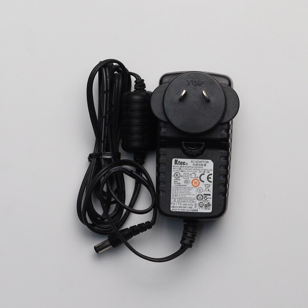 Adaptateur d'alimentation électrique Ktec AC-DC, chargeur 12V 3A