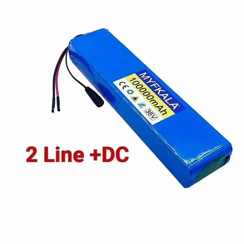 Neuer 2025 36 V 100 Ah 18650 wiederaufladbarer Lithium-Akku 10S3P 1000 W Leistung modifiziertes Fahrrad-Roller-Elektrofahrzeug mit BMS: Lila