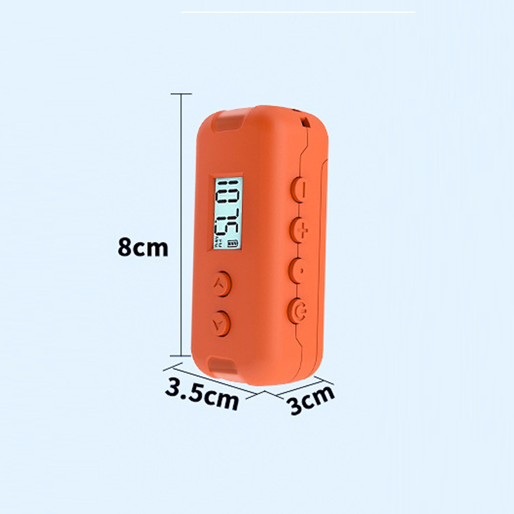 Ricevitore radio portatile 50-108MHZ radio FM tascabile con display LCD Display dell'ora degli auricolari da 3,5 mm Mini radio con cordino