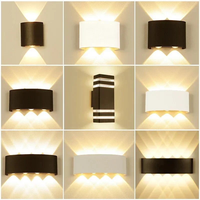 LED Outdoor Wandlamp voor Tuin Yard AC85-265 Buitenlampen IP65 Waterdichte Veranda Lamp Interieur Home Decor Verlichting