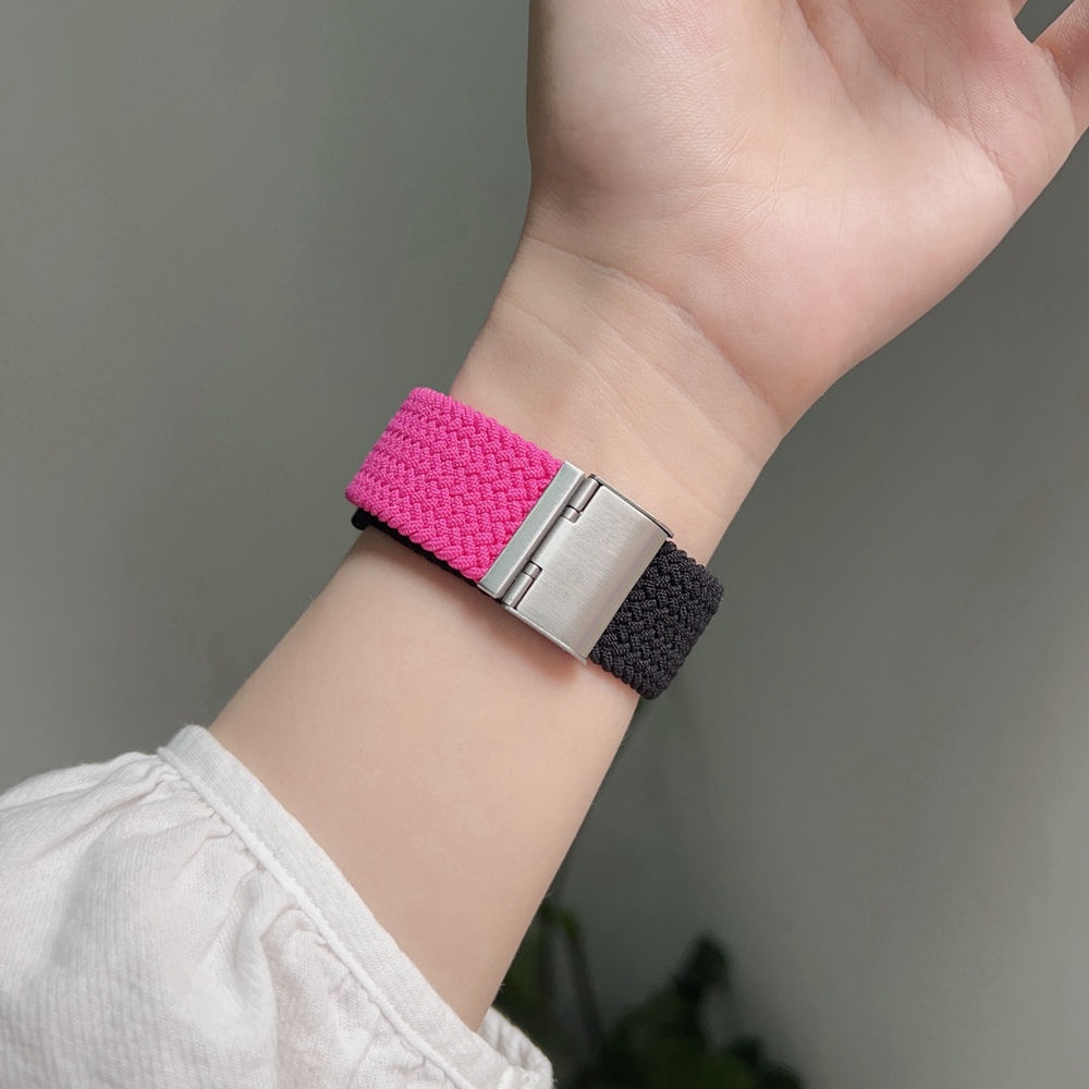 Cinturino per cinturino Apple Watch da donna per iwatch 10/9/8/7/6/5/4/3 SE 38mm 40mm 41mm 42mm 44mm 45mm 46mm 49mm forza elastica in nylon.