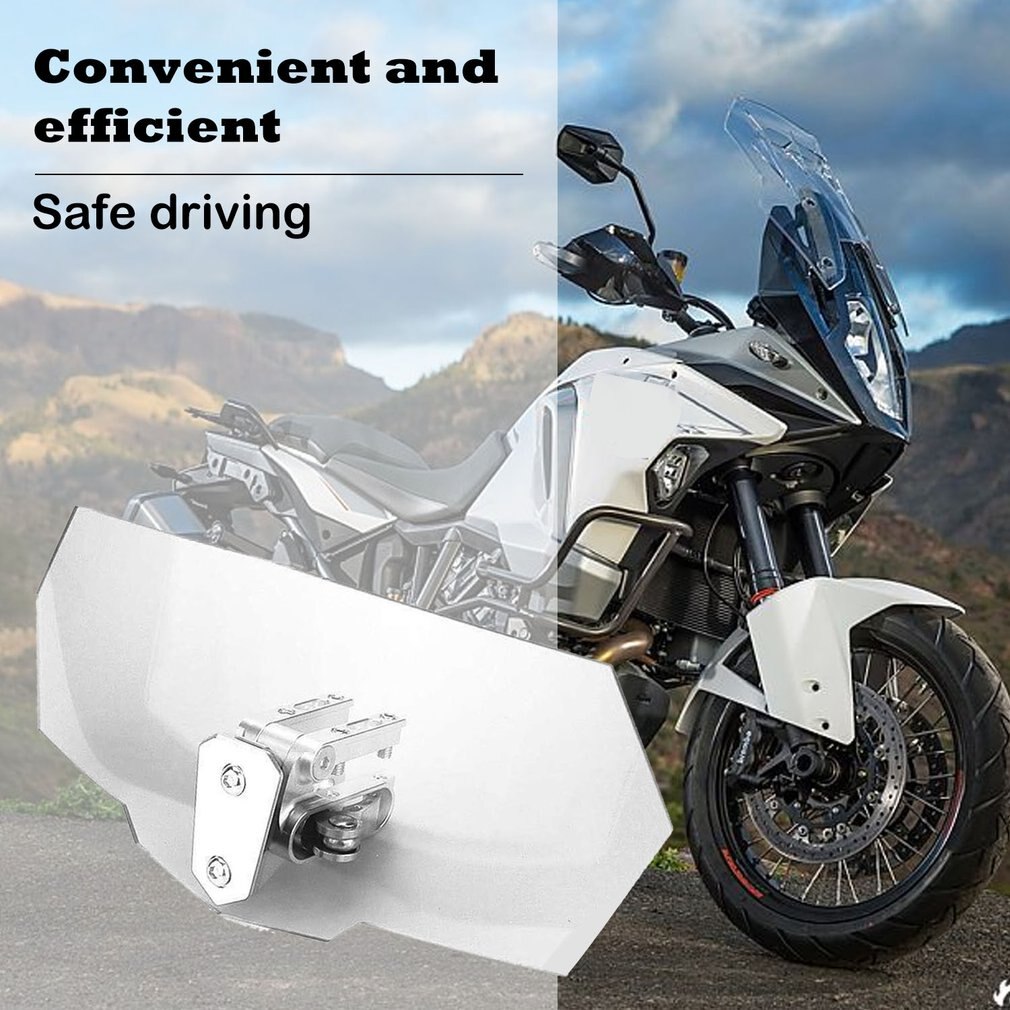 In Stock! Motorcycle Modified Heightened Universal Small Windshield Installed Acrylic Glass