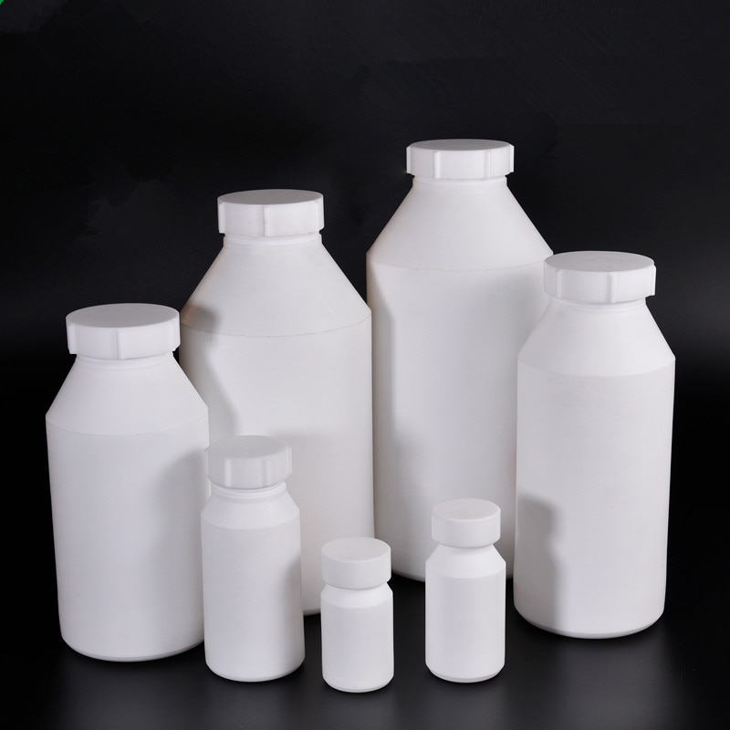 50ML PTFE Reagent Bottle Narrow Mouth plastic bottle Laboratory liquid sample storage container